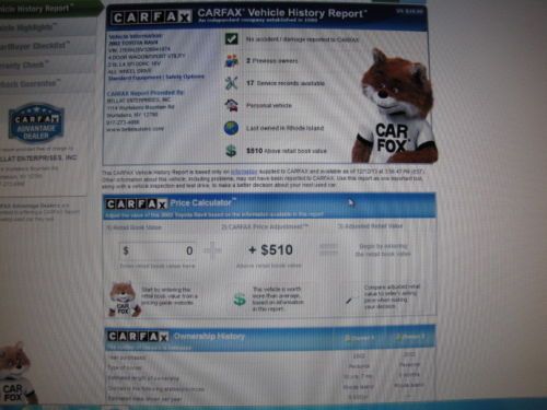 02 Toyota Rav4 4WD LowMiles Sunroof  TowHitch Wheels NEWTIRES NoAccident CARFAX!, US $7,989.00, image 49
