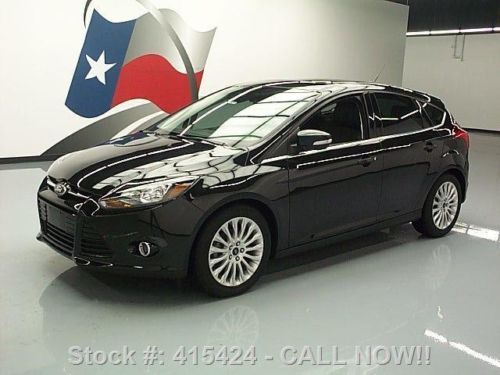 2012 ford focus titanium sunroof htd leather nav 14k mi texas direct auto