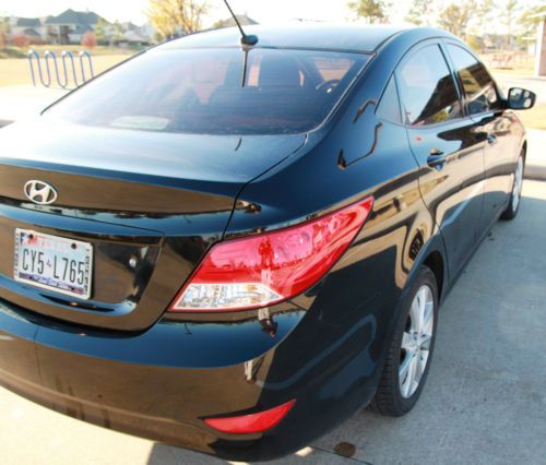2012 hyundai accent gls sedan 4-door 1.6l - black