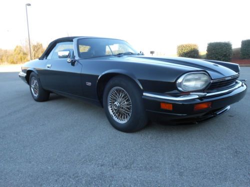 1995 jaguar xjs convertible 4.0l inline 6 cyl. engine triple black wire wheels