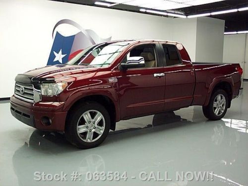 2008 toyota tundra ltd dbl cab sunroof htd leather 80k texas direct auto