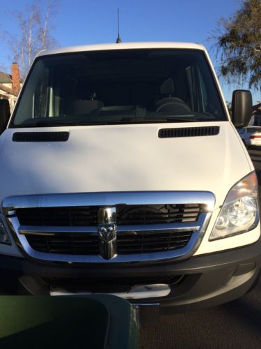 White dodge sprinter cargo van built by mercedes benz 2500 144&#034; wheel base