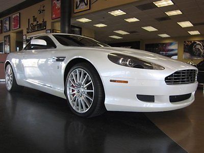 09 aston martin db9 volante with only 6k miles pearl white tan int