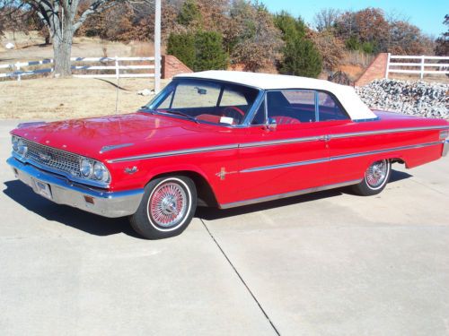 1963 1/2 galaxie 500 xl, 4 sp, 3x2-bbl convertible