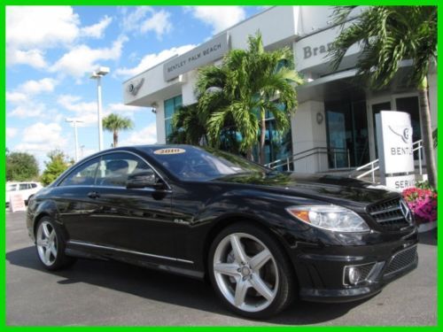 10 black cl-63 amg 6.2l v8 coupe *night view assist *navigation *keyless go *fl