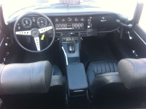 1974 Jaguar E-Type V12 Silver Roadster Convertible, image 3