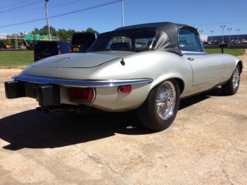 1974 Jaguar E-Type V12 Silver Roadster Convertible, image 7