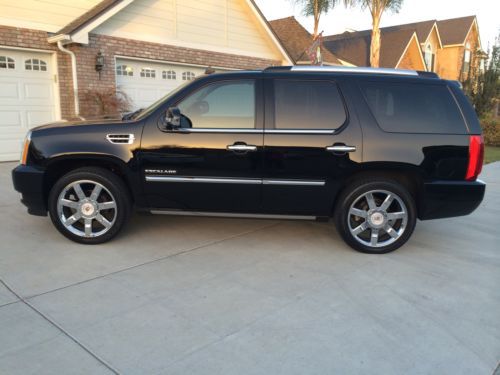 2011 cadillac escalade premium sport utility 4-door 6.2l black awd 22&#034; wheels