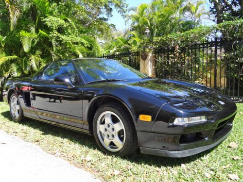 1991 acura nsx base coupe 2-door 3.0l black / black automatic florida low miles