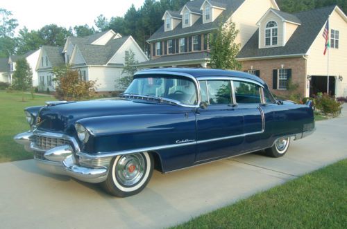 1955 cadillac 60s fleetwood - dark blue metallic pearl