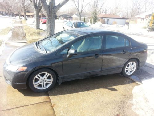 Black honda civic 2007 rebuilt title needs work not actual miles