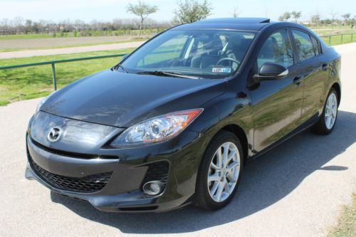 2012 mazda 3 2.5 sedan 6 speed navigation leather sunroof - free shipping