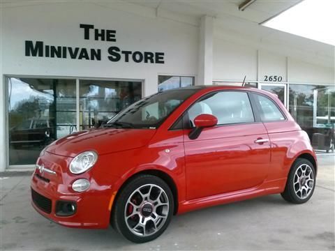 2012 fiat 500 sport model, leather, sunroof, factory warranty, ally wheels, bose