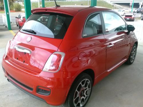 2012 Fiat 500 Sport model, leather, sunroof, factory warranty, ally wheels, bose, US $10,990.00, image 4
