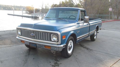 1972 chevy truck 3/4 ton  custom camper deluxe, california truck