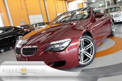 08 bmw m6 smg convertible 35k miles 100k warranty nav hud pdc entry drive