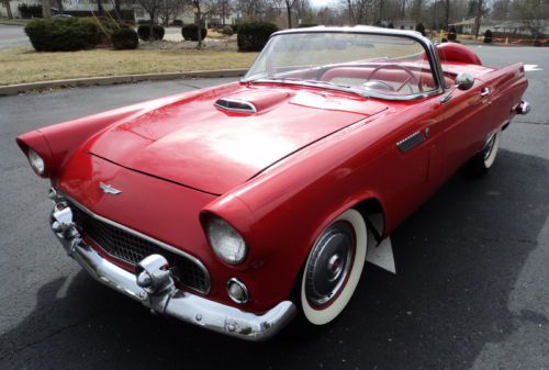 1956 thunderbird convertible continental kit power steering automatic very nice!