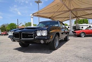 1971 pontiac gto judge convertible tribute 455 dual quads black hood tach