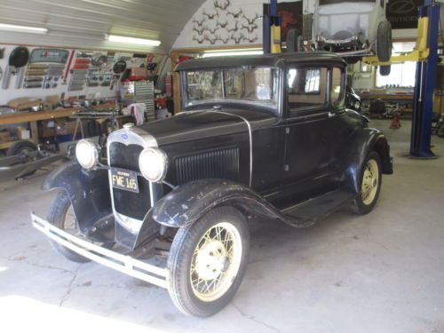 1930 ford model a coupe, california car, solid, virtually rust free