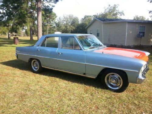 1966 chevy (box) nova (4dr) inline original st 6