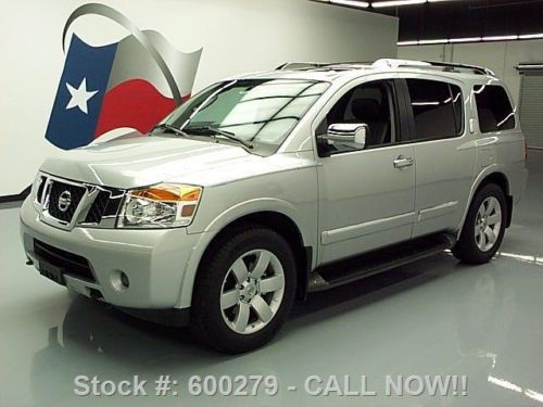 2011 nissan armada sl sunroof leather rear cam dvd 37k texas direct auto