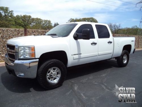 08 silverado 2500 hd lt 4wd crewcab shortbed diesel loaded leather xnice tx!