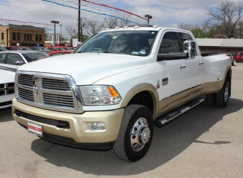 6.7l i6 laramie longhorn drw leather navigation sunroof rear dvd dually mp3 4x4