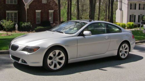 2005 bmw 645ci base coupe 2-door 4.4l - silver w/ tan leather, immaculate &amp; fast