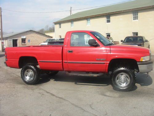 98 dodge ram 2500 slt 4wd rare reg cab 12 valve cummins turbo diesel texas