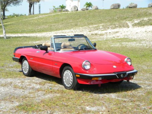 1989 alfa romeo spider graduate convertible 2-door 2.0l