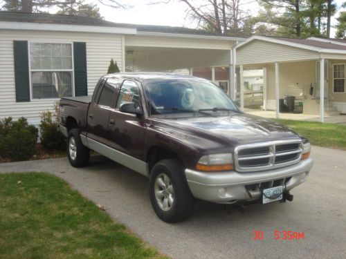 Dodge dakota 4x4 quad cab with fisher minute mount 7&amp;1/2 ft. plow