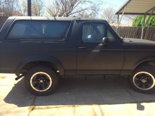 1995 ford bronco matte black 4x4 5.8l v8 automatic