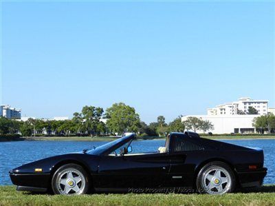 328 gts low miles * rare black &amp; crema * new tires *original speedline wheels *