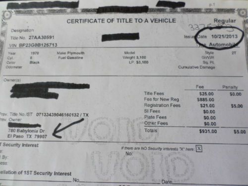 1970 PLYMOUTH BARRACUDA GRAN COUPE, US $26,500.00, image 21