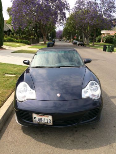 Porsche turbo blue convertible 911 carrera car engine