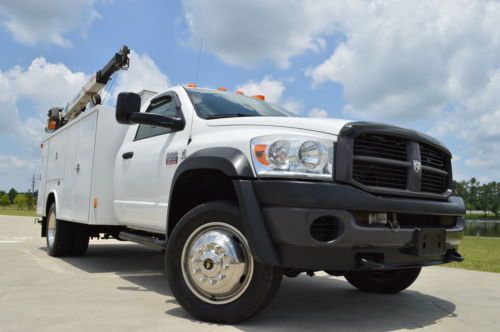 2008 dodge ram 5500 4x4 diesel utility crane welder tanks