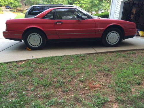 1989 cadillac allante base convertible 2-door 4.5l-project no reserve !!!!