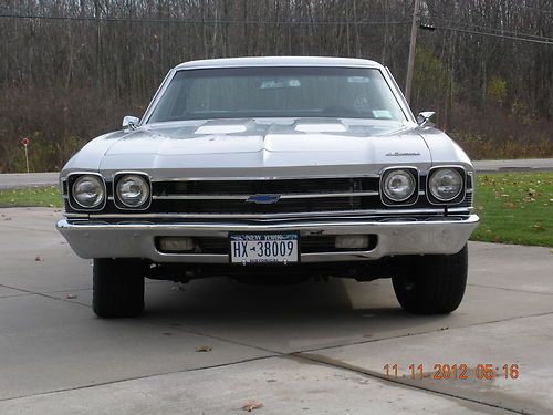 1969 chevrolet silver el camino ss clone