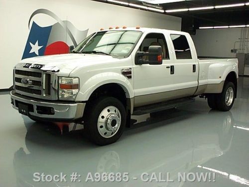 2008 ford f-450 lariat crew diesel drw 4x4 leather 63k texas direct auto