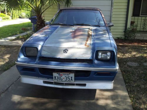 1986 Dodge Charger Shelby Hatchback 2-Door 2.2L, US $1,399.99, image 4