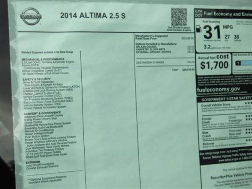 2014 Nissan Altima 2.5 S, US $20,174.00, image 5