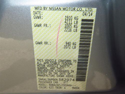 2014 Nissan Altima 2.5 S, US $20,613.00, image 9