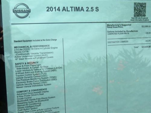 2014 Nissan Altima 2.5 S, US $20,613.00, image 11