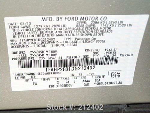 2013 FORD TAURUS LIMITED LEATHER REAR CAM SYNC 19'S 33K TEXAS DIRECT AUTO, US $18,980.00, image 22