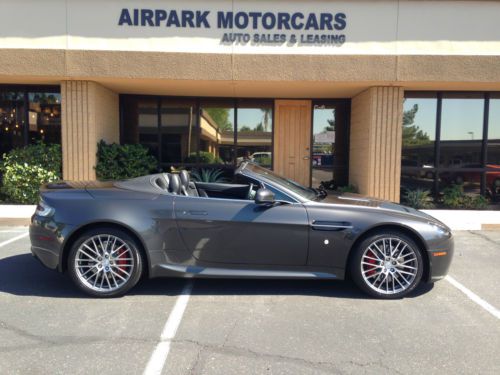 2010 aston martin v8 vantage roadster grey/black leather piano wood navigation