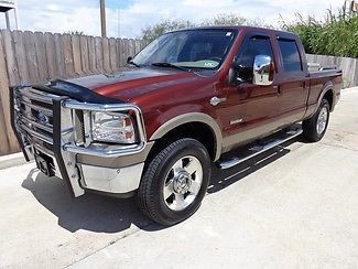 2007 f250 4x4 fx4 crew cab king ranch powerstroke turbo diesel auto sunroof 95k