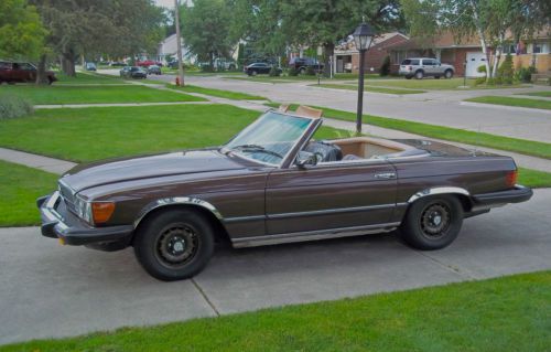 80 mercedes benz 450 sl convertible hard and soft tops!!