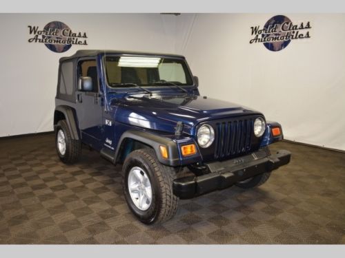 2005 jeep wrangler x 6 speed manual 2-door suv