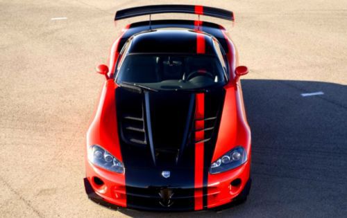 2008 dodge viper srt10 acr limited edition red and blk  custom exhaust new tires