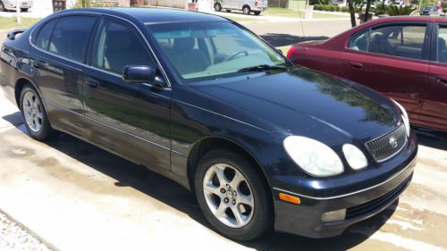 2001 Lexus GS300 Blue Leather, image 2